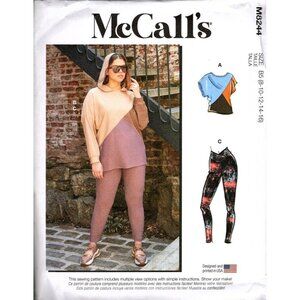 McCall's M8244 Misses 8 to 16 Top, Hoodie and Leggings Uncut Sewing Pattern